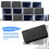 Plastic Rectangle Tube Inserts End Blanking Cap 25x50mm 10 Pcs Black 3