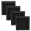 Plastic Square Tubing Tube Insert Blanking End Caps 50mm 2 inch 4 Pcs 1