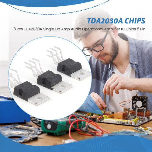 3 Pcs TDA2030A Single Op Amp Audio Operational Amplifier IC Chips 5 Pin 1