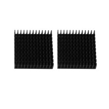 2 x pcs noir aluminium Refroidisseur radiateur dissipateur 40 x 40 x 11mm