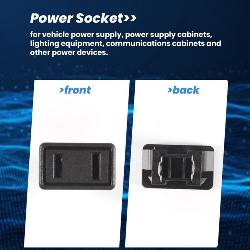 10 x US Type Panel Mounting AC Power Socket Outlet AC 250V 10A 1