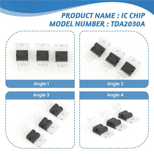 3 Pcs TDA2030A Single Op Amp Audio Operational Amplifier IC Chips 5 Pin 2