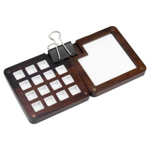 Wooden Portable Sketchbook Palette  15 Grids Travel Paint Palette Portable  Tin Empty Watercolor Palette