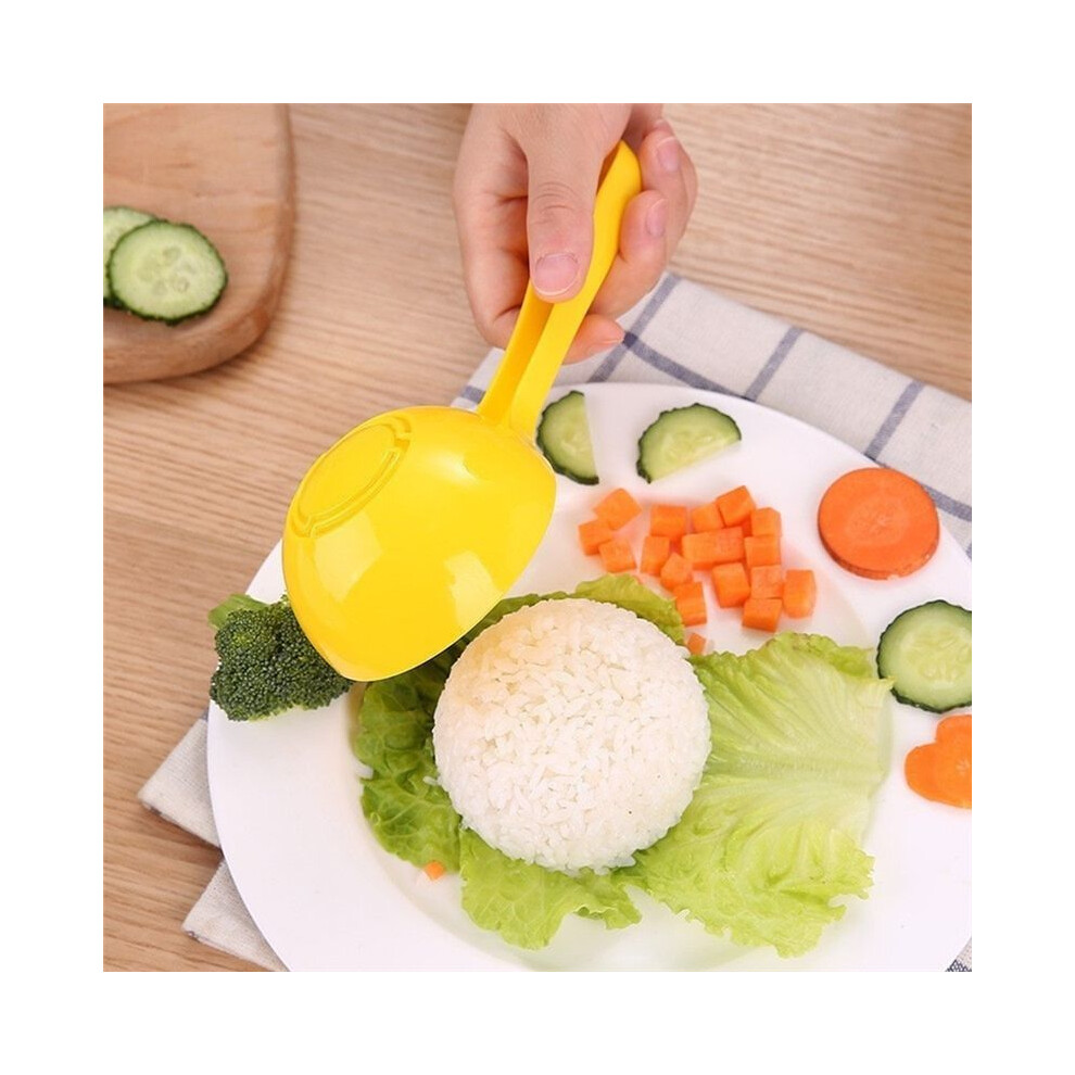 Rice Spoon,Non-Stick Diy Rice Scoop Mold, Rice Spoon, Half Round Rice Porridge Spoon, Kitchen Accessories 4711174980116