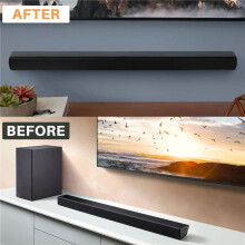 10PZ Piastra Di Supporto Per Diffusore A Muro Per Altoparlanti Audio Nera Lunga 4,8 Cm