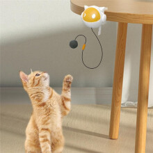 Elektrisch Hangkattenspeelgoed Oefening Kittenspeeltje Interactief Kattenbalspeelgoed Automatisch Kattenspeelgoed voor Zelfspelen en Oefenen