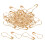 Gourd Crochets Épingles De Sûreté En Forme De Calebasse Swing Tag 100 Pcs Gold Tone 1
