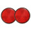 2pcs Round Red Reflector Universal For Motorcycle ATV 5.6*0.8cm 1