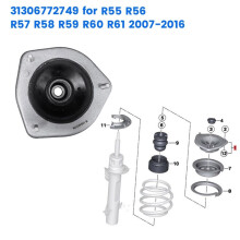 Front Strut Top Mount Thrust Bearing 31306772749 for Cooper R55 R56 R57 R58 R59 R60 R61 2007-2016