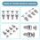 Cabinet Silver Tone Spring Loaded Toggle   Hasp 4 pcs 6