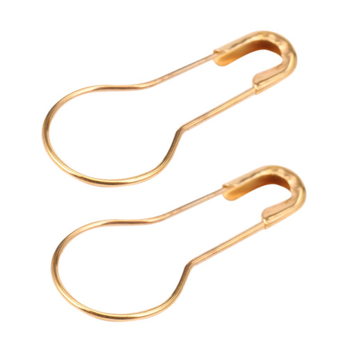Gourd Crochets Épingles De Sûreté En Forme De Calebasse Swing Tag 100 Pcs Gold Tone 1