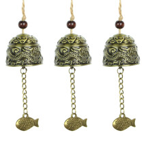 Vintage Engraved Wind Chimes Courtyard Garden Decorative Wind Chimes Outdoor Pendants Temple Ornaments Dragon Pattern