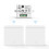 Wireless Light Wall  RF 433Mhz Relay Receiver with 2x1Gang Panel  LED Remote Control for LED Lamp 1