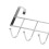 5 Hooks Over Door Home Bathroom Kitchen Coat Towel Loop Hanger Rack Holder Shelf,Silver 6