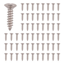 100pcs Guitar Pickguard Screws For Strat/Tele Electric Guitar Bass silver