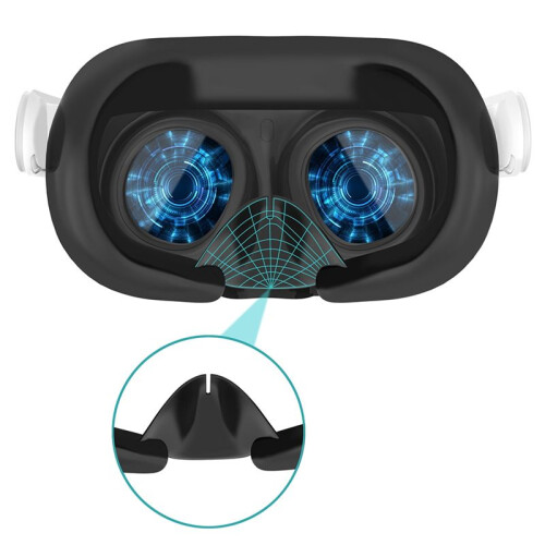 5in1 VR Accessories Kits for Meta Quest 3 Face Cover VR Handle Protection Case White 2