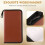 80-Discs Portable Leather Storage Bag Zippered Storage Case for CD DVD Hard Disk Album - Brown 6