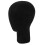 Polystyrene Foam Mannequin Face Model  Wig Holder Eyeglass Glasses With Base Bracket - Black, 35cm 7