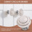 1 x Ceramic Door/Wardrobe/Cabinet/Cupboard Knob Handle Drawer White 5