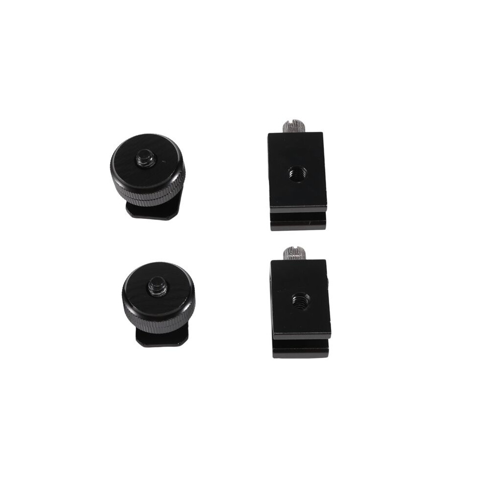 4 Pack Camera Combo Pack Hot Shoe Mount Adapter Cold Shoe Mount Adapter 1/4 Inch Hot Shoe Flash Shoe Mount For Dslr Camera Flash Shoe 4711540876500