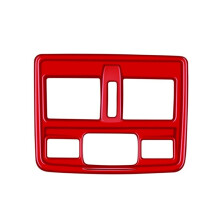 Car Rear Air Conditioner Outlet Frame A/C Air Outlet Trim Sticker for Forester 2025 LHD Interior Accessories Red