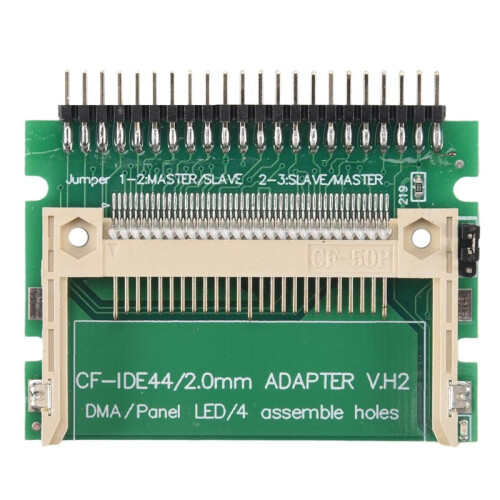 CartãO Compact Flash Cf para Ide 44 Pinos 2 Mm Macho 2,5 Polegadas Hdd Adaptador InicializáVel Conversor