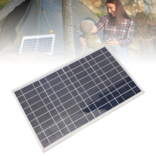 Cargador de panel solar de 30 W 12 V IP65 pinzas cocodrilo