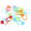 20 Pcs Color Knitting Stitch Mark Crochet Locking Tool  Ring Holder 4