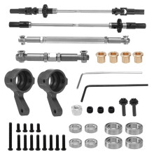 Uppgradera Steel Gear Bridge Axle Gear Steering Cup Kit för MN D90 D91 MN99 MN99S 1/12 RC Bilreservdelar,F+R