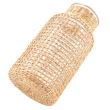 Straw Glass Flower Vase Japanese Flower Pot in the Nordic Contracted Flower Basket to Water Plants -S