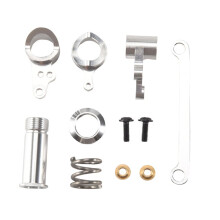 Steering Clutch Assembly Steering Servo Saver Complete for 144001 1/14 124018 124019 RC Car Upgrade Parts,Silver