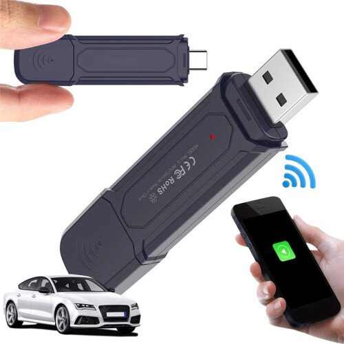 Upgrade  SE Pro Adapter Wireless  Wireless CarPlay Android Auto USB Dongle WiFi  Auto Connection OTA 1