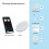 Force Tracker Punching Bag Power Meter Speed Test Boxing Kick Sensor Dynamometer Training Boxing Dynamometer White 2