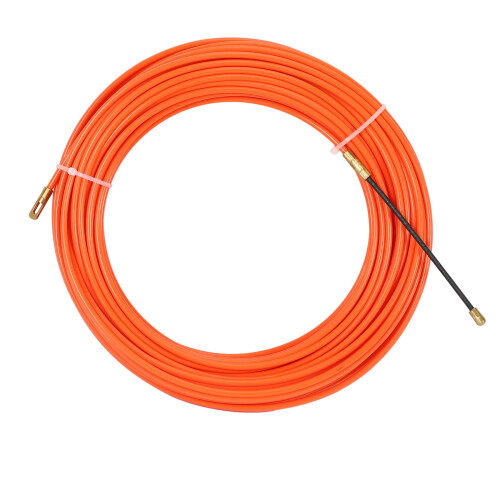 4Mm 20 Meter Orange Guide Device Nylon Electric Cable Push Pullers Duct Snake Rodder Fish Tape Wire