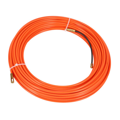 4Mm 20 Meter Orange Guide Device Nylon Electric Cable Push Pullers Duct Snake Rodder Fish Tape Wire 2
