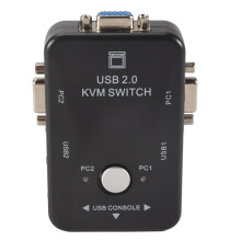 Usb Kvm  Switcher 2 Port Vga Svga  Box Usb 2.0 Mouse Keyboard 1920X1440  Box