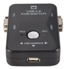 Usb Kvm Switcher 2 Port Vga Svga Box Usb 2.0 Mouse Keyboard 1920X1440 Box
