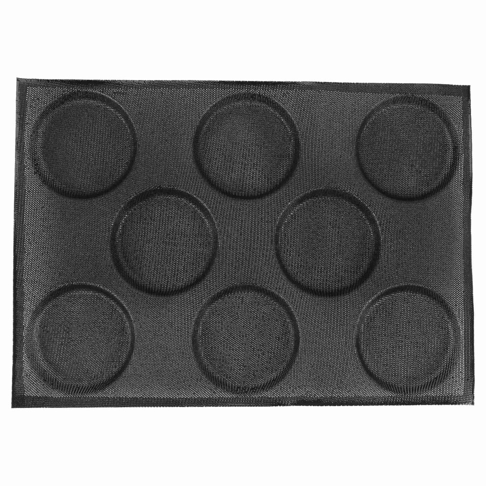 Silicone Hamburger Bread Forms Perforated Bakery Molds Non Stick Baking Sheets Fit Half Pan Size 6031691792114