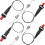 4 Pieces Propane Push-Type Piezo Igniter Kit with Threaded Ceramic Electrode Ignition Plug Wire 30 cm for Gas Grill 1