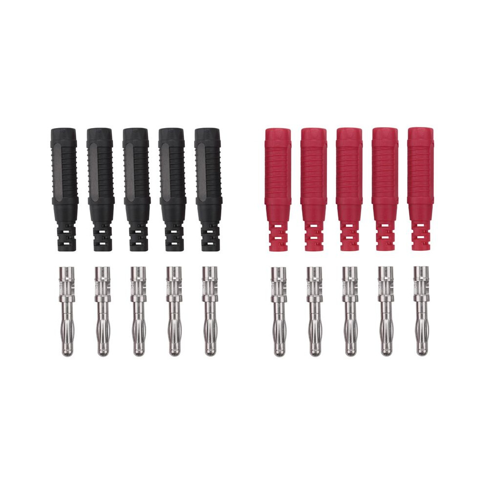 10Pcs 4Mm Banana Plugs Solder Diy Banana Plug Male Connectors Adapters For Multimeter Test Leads Probes 6033826293978