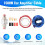 1500W Car Amplifier Installation Wiring Harness Kit 8GA Audio Amplifier Subwoofer Power Cable 3