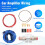 1500W Car Amplifier Installation Wiring Harness Kit 8GA Audio Amplifier Subwoofer Power Cable 1