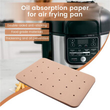 Air Fryer Parchment Liners,100 Pcs Perforated Square Air Fryer Liners,for Foodi XL 6 in 1 DZ201 Dual Air Fryer
