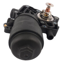 059115389P Engine Oil Filter Housing W/Coolant Thermostat Replacement for - A6 A7 A8 Q5 Q7 3.0L 2013-2016