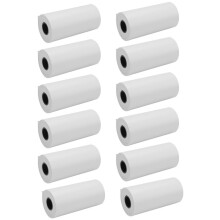 Kids Camera Print Paper,12 Rolls 57x30mm with Core Photo Print Thermal Paper Rolls Instant Print Camera Refill Paper