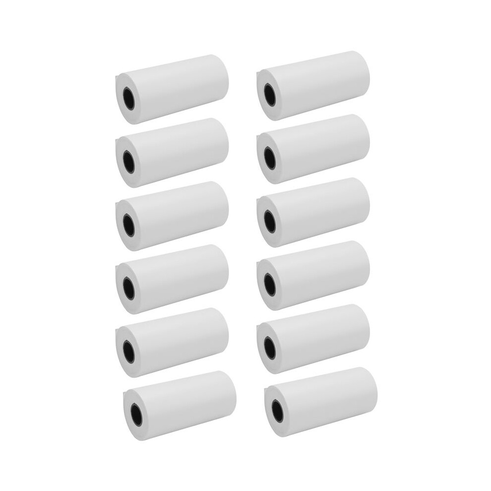 Kids Camera Print Paper,12 Rolls 57X30mm With Core Photo Print Thermal Paper Rolls Instant Print Camera Refill Paper 6032687713090