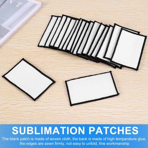 18 Sublimation Decorative Blank Products, Fabric Ironing Custom Patches, DIY Personalized Clothes Patch Backpack Hat Bag 2