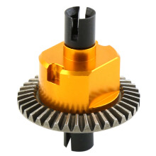 Todo o Diferencial de Metal 02024 para HSP 94106 94107 94108 94111 94122 94123 94166 94177 94188 1/10 RC PeçAs de Carro, Amarelo