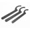 3Pcs Spanner Wrench Set Coilover Adjustment Tool Hook C Steel Shock Adjuster for Absorber Coil over Wrench Kit 7