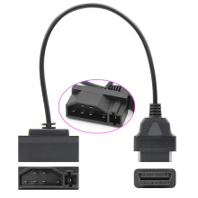 Pour Automobile 7 à 16 Broches Voiture OBD2 Adaptateurs Câble D'Extension Connecteurs OBD ELM327 Outil de Diagnostique